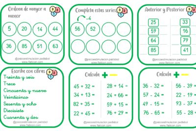 actividades para desarrollar la numeracion en los ninos