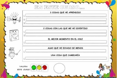¡Final del curso!: Reflexiona sobre tu año escolar con estas fichas gratuitas 12 final del curso reflexiona sobre tu ano escolar con estas fichas gratuitas