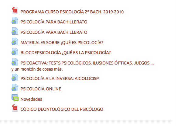 recursos didacticos y materiales de estudio para la asignatura de psicologia en bachillerato